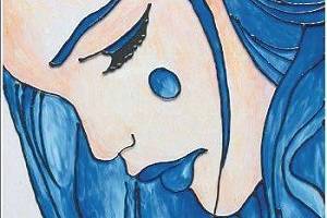 Blauer Traum - Ausschnitt. Kunstwerk von Aranka Mágori.
