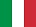 Italienische Flagge.