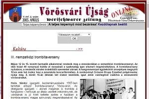 A „Vörösvári Újság” című lap 2005. áprilisi számában és annak on-line oldalán adtak hírt Mágori Aranka kiállításáról. Az oldal így kezdődött. Forrás: http://pilisvorosvar.hu/vorosvariujsag-regi/2005/aprilis/10.htm
