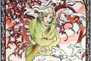 Der Winter - Ausschnitt. Kunstwerk von Aranka Mágori.