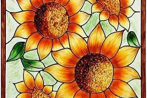 Sonnenblume - Ausschnitt. Kunstwerk von Aranka Mágori.